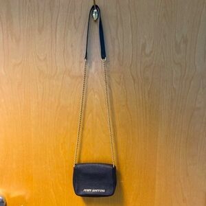 JUICY COUTURE Mini Crossbody Saffiano  Textured Leather Part Chain Strap Bag